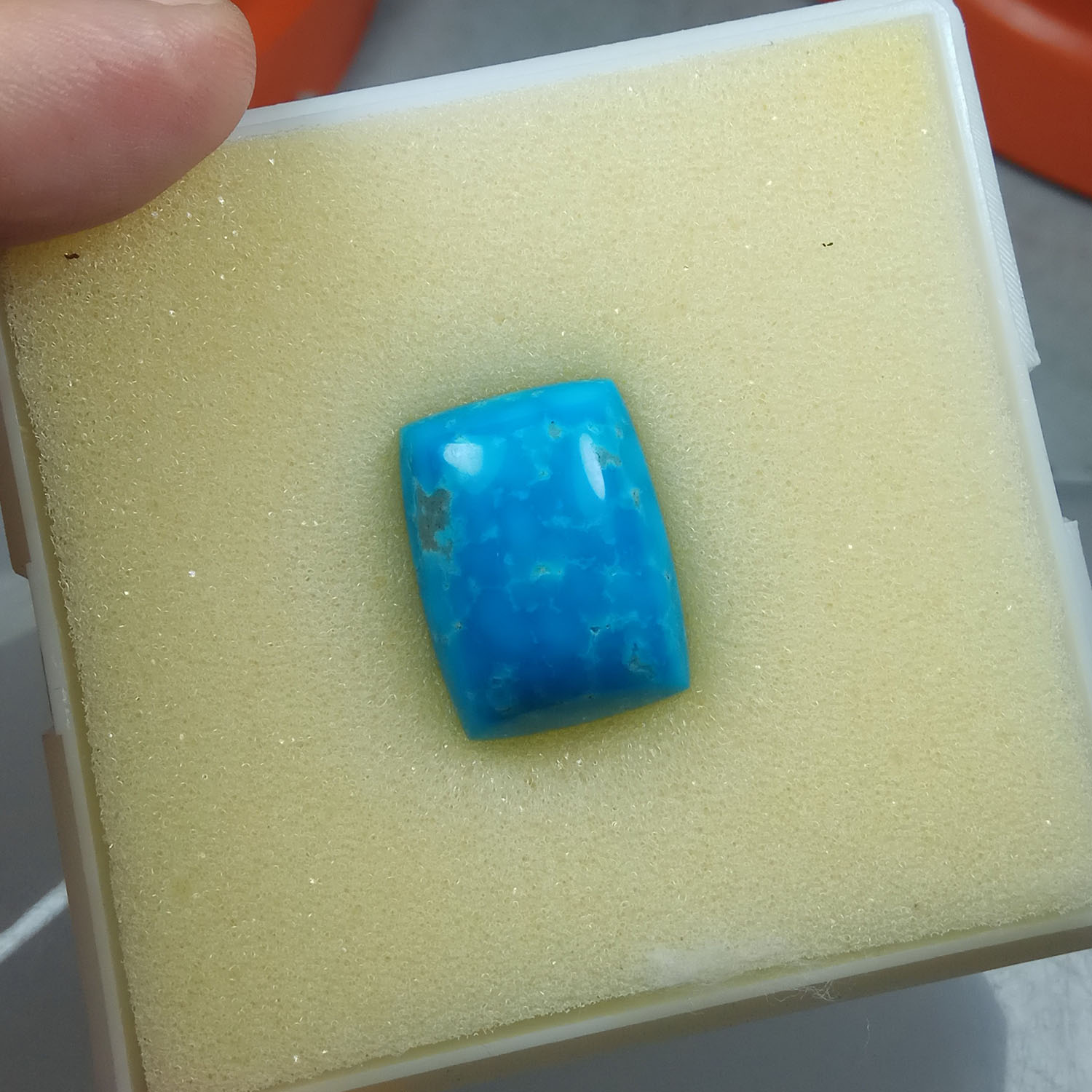 Batu Pirus Biru Turquoise sertifikat GIA